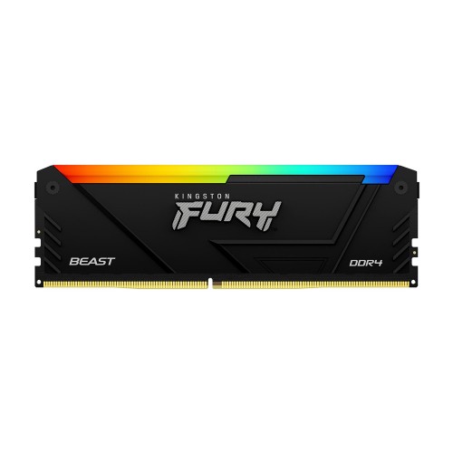 Память оперативная/ Kingston 32GB 3200MT/s DDR4 CL16 DIMM (Kit of 2) FURY Beast RGB Kingston