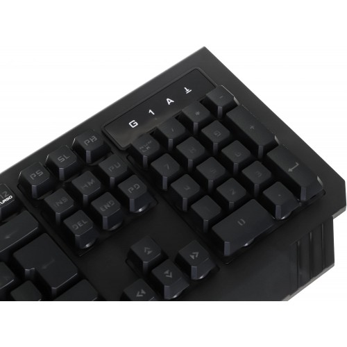 Клавиатура A4Tech B120N USB с LED-подсветкой для геймеров, черная, 1.8 м кабель
