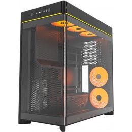 Корпус Montech HS02 PRO черный без БП ATX 4x140mm 2xUSB3.0 audio bott PSU
