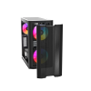 Корпус ПК без блока питания/ Case SAMA S30 Black, Midi-Tower, TG, 2x140mm + 1x120mm ARGB, 1xUSB 3.0 + 1xUSB 3.1 Type-C, mATX, mITX Black SAMA
