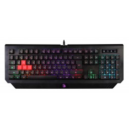 Клавиатура/ Клавиатура A4Tech B120N черный USB Multimedia for gamer LED каб.:1.8м