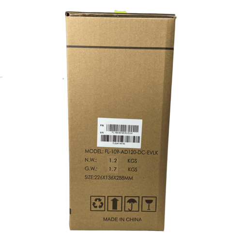 Корпус EVELK с блоком питания 120Вт/ Case Foxline EV-109-AD120 mITX, w/ ext.PSU 120W, DC-converter, w/2хUSB2.0+2хUSB3.0, 1x40mmFan, black, VESA, w/pwr cord, logo EVELK Foxline