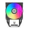 Кулер для процессора/ CPU Cooler PCCooler R300 ARGB BK (150W, 4-pin PWM, 133mm, Al/Cu, 3x6mm, ARGB, 1x92mm, 40.94CFM, 30dBA, 2200RPM, S: 1851/1700/1200/115X, AM5/AM4, black) PcCooler