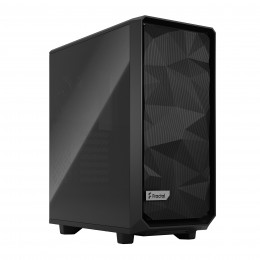 Корпус ПК без блока питания/ Case Fractal Design Meshify 2 Compact TG Dark Tint, Midi-Tower, 2x140mm + 1x120mm, 2xUSB-A 3.2 + 1xUSB 3.2 Type-C ATX, mATX, mITX Black