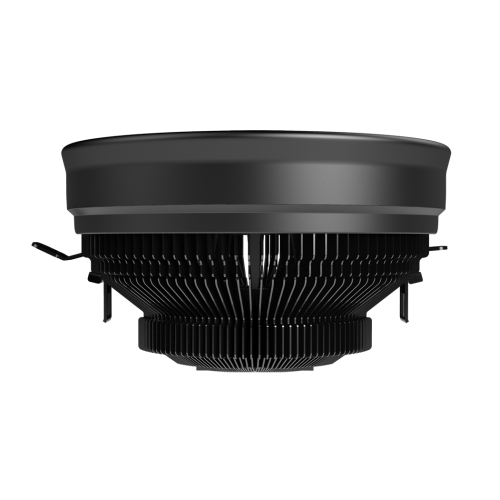 Кулер для процессора/ CPU Cooler PCCooler E126M PRO (92W, 4-pin PWM, 70mm, Al/Cu, -mm, FRGB, 1x120mm, 65.46CFM, 29.8dBA, 1600RPM, S: 1700/1200/115X, AM5/AM4, black) PcCooler