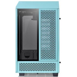 Корпус Thermaltake The Tower 100 Turquoise голубой miniITX 1x120mm 3x140mm 2xUSB3.0 audio bott PSU [CA-1R3-00SBWN-00]
