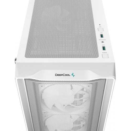 Корпус Deepcool CC560 MESH V2 белый ATX с поддержкой 8 вентиляторов 120mm и 5 вентиляторов 140mm - идеальный выбор для вашего ПК