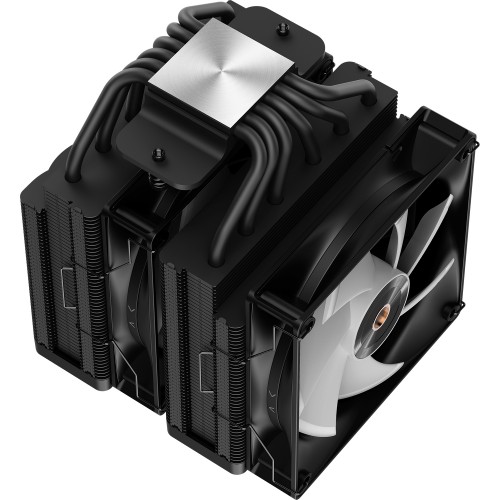 Кулер для процессора Ocypus Delta A62 BK ARGB: мощность 260W, 4-pin PWM, 2 вентиляторов 120mm, совместимость с AM5/AM4, черный дизайн