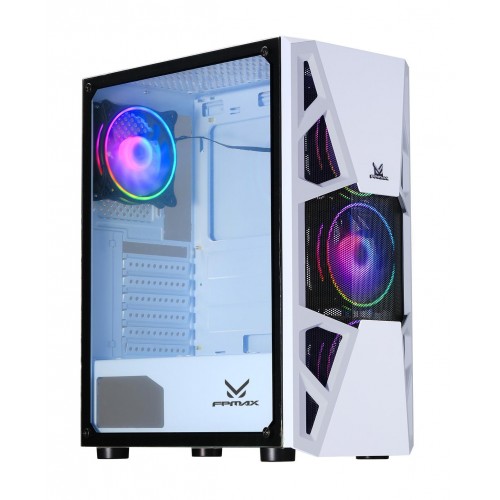 Корпус ATX Formula CL-3303W RGB белый с вентиляторами 2x120mm и портами USB 2.0/3.0