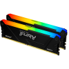 Память оперативная/ Kingston 32GB 3600MT/s DDR4 CL18 DIMM (Kit of 2) FURY Beast RGB Kingston