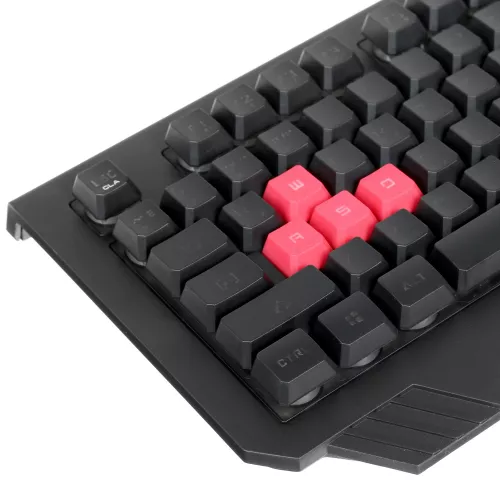 Клавиатура A4Tech B120N USB с LED-подсветкой для геймеров, черная, 1.8 м кабель