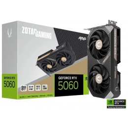 Видеокарта Zotac PCI-E 5.0 RTX 5060 AMP NVIDIA GeForce RTX 5060 8Gb 128bit GDDR7 2550/28000 HDMIx1 DPx3 HDCP Ret
