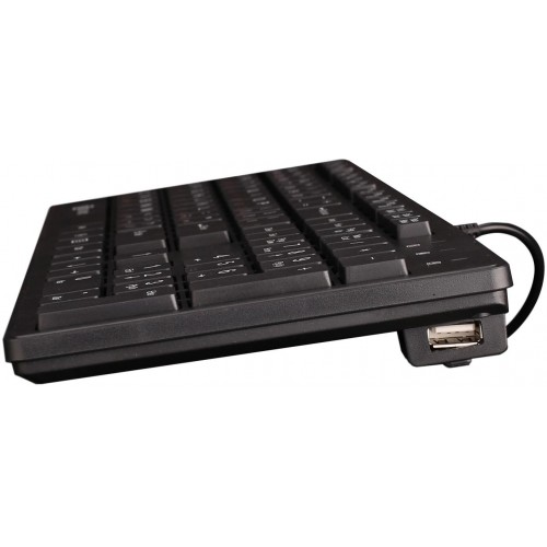 Клавиатура Оклик 520M2U USB Slim Multimedia черная с кабелем 1.6м - идеальный выбор для комфортной работы и игр