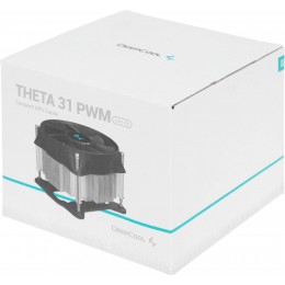 Кулер Deepcool Theta 31 PWM Soc-1700/1851 черный/синий 4-pin 30.3dB Al+Cu 95W 424gr Ret (DP-ICAS-T31P-17) [DP-ICAS-T31P-17]
