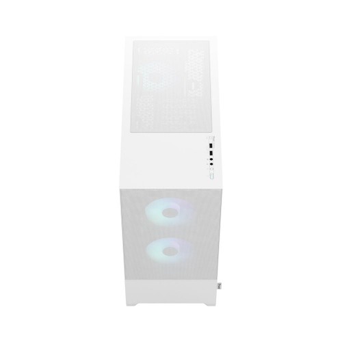 Корпус ПК без блока питания/ Case Fractal Design Pop Air RGB TG Clear Tint, Midi-Tower, 3x120mm RGB, 2xUSB-A 3.2 ATX, mATX, mITX White Fractal Design
