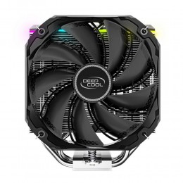 Вентилятор Deepcool AS500 RTL {8} (727064) (Height 164mm, 6mm x 5pcs, Fan 140mm, 500;1200RPM ±10%, 29.2 dB(A), 4-pin PWM, TDP 220W, Screw, Socket AMD AM4, Intel LGA 2066/2011-v3/2011/1700/1200/115x)
