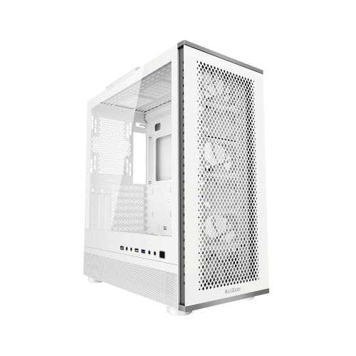 Купить корпус PCCooler ME200 MESH WH для ПК - Midi-Tower с ARGB, стеклянной панелью и поддержкой E-ATX, ATX, mATX, mITX в белом цвете