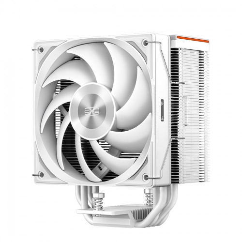 Кулер для процессора/ CPU Cooler PCCooler RZ400 V2 WH (230W, 4-pin PWM, 155mm, Al/Cu, 4x6mm, 1x120mm, 86.73CFM, 32dBA, 2200RPM, S: 1851/1700/1200/115X, AM5/AM4, black) PcCooler
