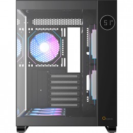 Корпус ПК без блока питания/ Case Ocypus Iota C70 BK ARGB, Midi-Tower, TG, 6x120mm ARGB, 2xUSB-A 3.0 + 1xUSB-C 3.1, ATX, mATX, mITX Black
