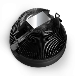 Кулер для процессора/ CPU Cooler PCCooler E126M PRO (92W, 4-pin PWM, 70mm, Al/Cu, -mm, FRGB, 1x120mm, 65.46CFM, 29.8dBA, 1600RPM, S: 1700/1200/115X, AM5/AM4, black)