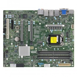 Материнская плата SuperMicro MBD-X12SCA-F-B W-1200 CPU, 4 DIMM slots, Intel W480 controller for 4 SATA3 (6 Gbps) ports, RAID 0,1,5,10, 1 PCI-E 3.0 x4, 2 PCI-E 3.0 x16 slots, bulk (414437)