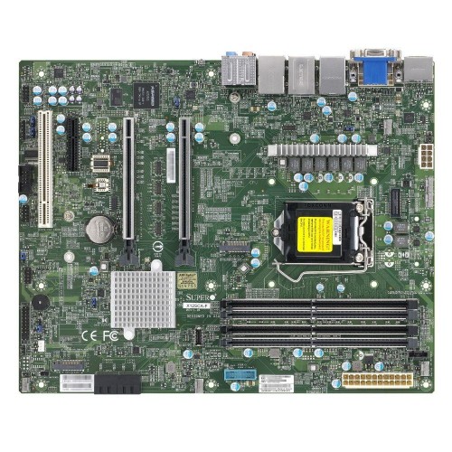 Материнская плата SuperMicro MBD-X12SCA-F-B W-1200 CPU, 4 DIMM slots, Intel W480 controller for 4 SATA3 (6 Gbps) ports, RAID 0,1,5,10, 1 PCI-E 3.0 x4, 2 PCI-E 3.0 x16 slots, bulk (414437)