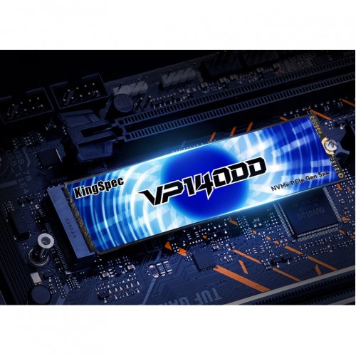 Твердотельный накопитель/ Kingspec SSD VP14000 2280, 2048GB, M.2(22x80mm), NVMe, PCIe 5.0 x4, 3D TLC, R/W 14000/13000MB/s, IOPs 1 148 000/1 083 000, TBW 1200, DWPD 0.5 (3 года) SHENZHEN KINGSPEC ELECTRONICS TECHNOLOGY CO LTD