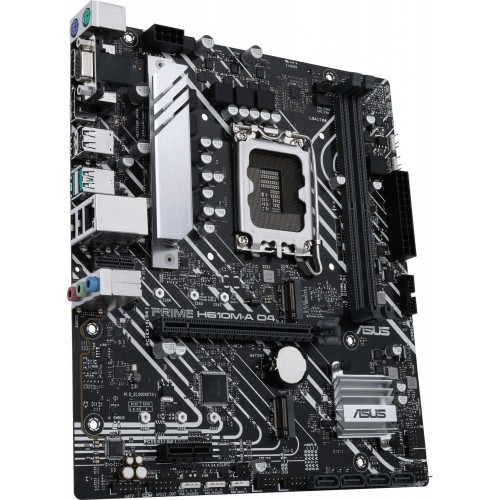 Купить материнскую плату Asus PRIME H610M-A D4-CSM для Intel Soc-1700: mATX, 2xDDR4, HDMI, DP, 7.1 звук
