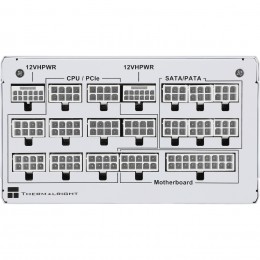 Блок питания 1650W/ Power Supply Thermalright, 1650W 80+ Platinum (ATX, 3.0, PCIe 5.0, Full modular, 1x24(20+4)pin 600mm, 4xCPU 8(4+4)pin, 9xPCIe*2 8(6+2)pin, 2x12VHPWR PCIe 5.0 12+4pin 650mm, 14xSATA, 5xMOLEX4pin, Active, 140x140mm, 170x150x86mm, OPP, OV