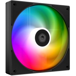 Вентилятор для корпуса ID-Cooling AS-140-ARGB-K ARGB 140х140x25 черный 4-pin 24.9дБ Ret
