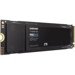 Твердотельные накопители/ Samsung SSD 990 EVO, 2000GB, M.2(22x80mm), NVMe 2.0, PCIe 4.0 x4, V-NAND TLC, R/W 5000/4200MB/s, IOPs 700 000/800 000, TBW 1200, DWPD 0.33 (12 мес.)