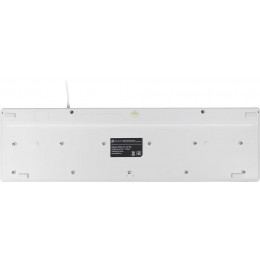 Клавиатура Оклик 500M белый USB slim Multimedia (1061586) кабель 1.5м