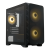 Корпус без блока питания/ Case HSPD M321, Mesh Mini-tower, Black, slide TG, 0.45 SPCC, 2x140mm ARGB (M11-140)+1x120mm ARGB (M11-120) mATX, mITX 160/340/184mm 2x2.5", 2x3.5", 4xPCI 2xUSB-A 3.0, 1xUSB-A 1.0 390x200x385mm HSPD