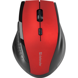 Defender Беспроводная оптическая мышь Accura MM-365 красный,6 кнопок, 800-1600 dpi