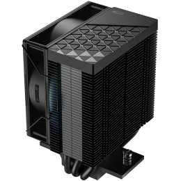 Кулер для процессора/ CPU Cooler PCCooler R300 ARGB BK (150W, 4-pin PWM, 133mm, Al/Cu, 3x6mm, ARGB, 1x92mm, 40.94CFM, 30dBA, 2200RPM, S: 1851/1700/1200/115X, AM5/AM4, black)