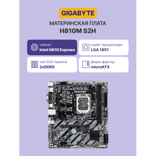 Материнская плата H810M S2H: Надежная основа для вашего ПК