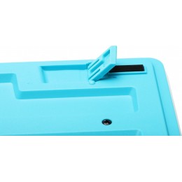 Клавиатура A4Tech FKS10 черный/синий USB (подставка для запястий) (FKS10 BLUE) кабель 1.5м
