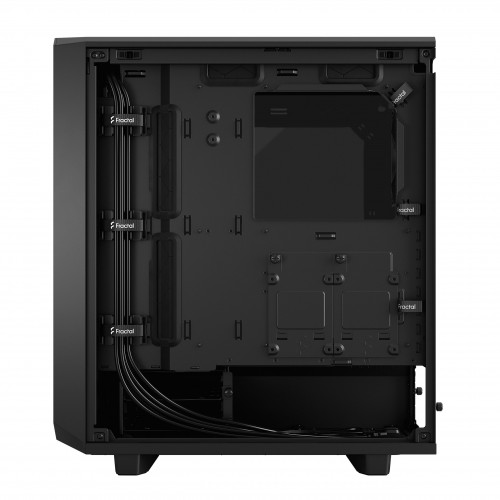 Корпус ПК без блока питания/ Case Fractal Design Meshify 2 Compact TG Dark Tint, Midi-Tower, 2x140mm + 1x120mm, 2xUSB-A 3.2 + 1xUSB 3.2 Type-C ATX, mATX, mITX Black Fractal Design