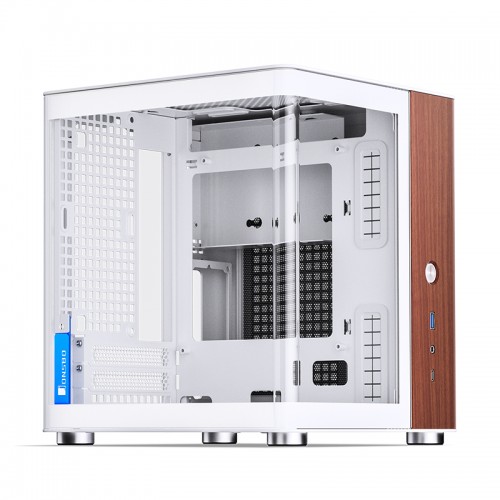 Корпус без блока питания/ Case JONSBO TK-0 White, Desktop SFF, TG, no fan, 1xUSB-A 3.2 + 1xUSB-C 3.2, SFX PSU Support, mITX White JONSBO