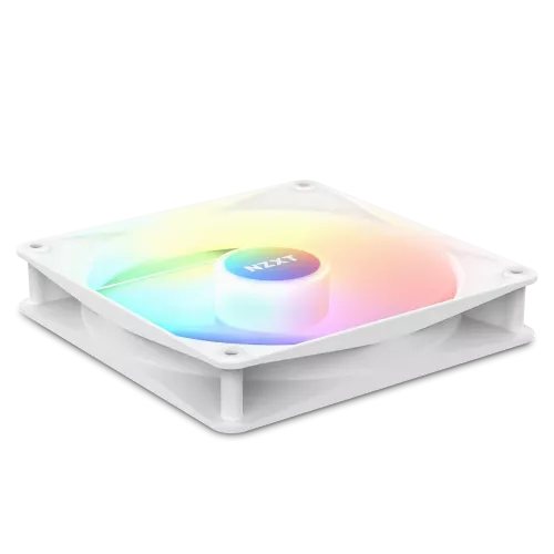 Кулер для корпуса ПК/ Case Cooler NZXT F120 RGB Core Triple Pack (120x120x25mm, 4-pin PWM, RGB, 78.86CFM, 33.88dBA, 1800RPM, White, 3pcs) NZXT