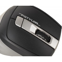 Мышь A4Tech Fstyler FB35 серый оптическая 2000dpi беспров. BT/Radio USB для ноутбука 6but (FB35 SMOKY GREY)