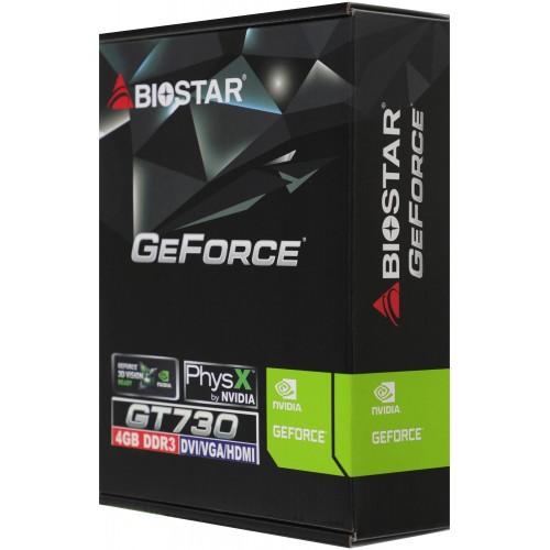 Купить видеокарту Biostar GT730 4GB GDDR3: NVIDIA GeForce для игр и работы
