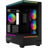 Корпус без блока питания/ Case Thermalright M10 FAN4-C, Mini-Tower, TG, 4x120mm ARGB, 2xUSB-A 3.0, 1xUSB Type-C, mATX, mITX Black