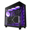 Корпус без блока питания/ Case NZXT H6 Flow RGB (2023), Midi-Tower, TG, 3x120mm RGB, 2xUSB-A 3.2 + 1xUSB-C 3.2, ATX, mATX, mITX Black NZXT
