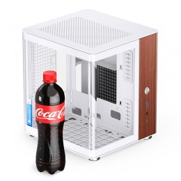 Корпус без блока питания/ Case JONSBO TK-0 White, Desktop SFF, TG, no fan, 1xUSB-A 3.2 + 1xUSB-C 3.2, SFX PSU Support, mITX White