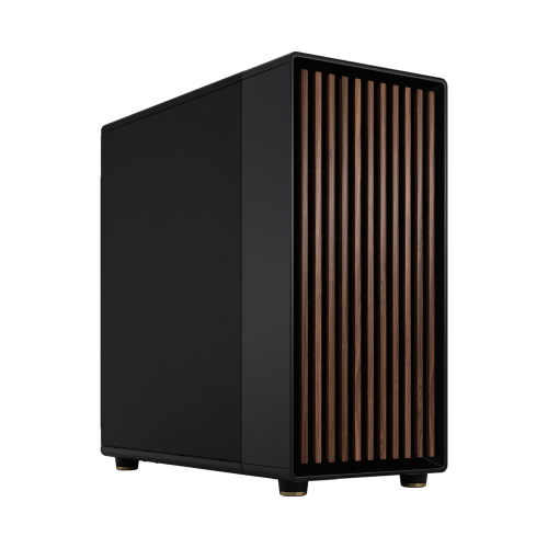 Купите Корпус Fractal Design North XL: Full-Tower с 3 вентиляторами, USB 3.2 Type-C и деревянной панелью в Charcoal Black