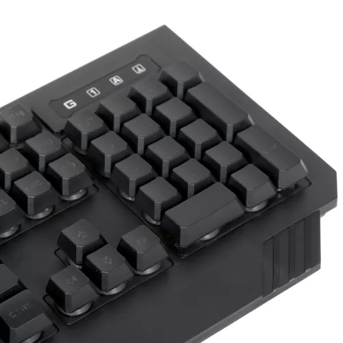 Клавиатура A4Tech B120N USB с LED-подсветкой для геймеров, черная, 1.8 м кабель