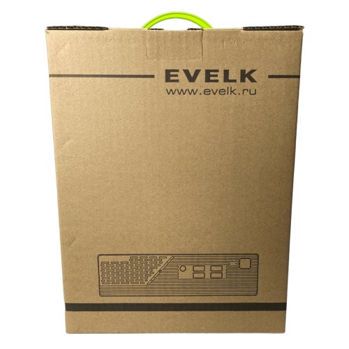 Корпус EVELK с блоком питания 120Вт/ Case Foxline EV-109-AD120 mITX, w/ ext.PSU 120W, DC-converter, w/2хUSB2.0+2хUSB3.0, 1x40mmFan, black, VESA, w/pwr cord, logo EVELK Foxline