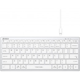 Клавиатура A4Tech FBX51C белый USB беспроводная BT/Radio slim Multimedia (FBX51C WHITE)