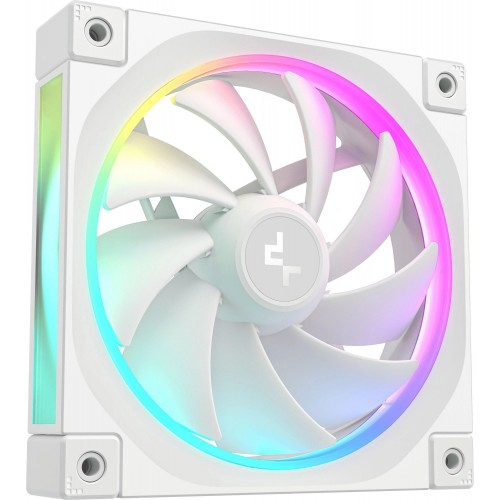 Купить вентилятор Deepcool FL12 Wh ARGB 120мм белый 4-pin с низким уровнем шума 32дБ - идеальное охлаждение для корпуса